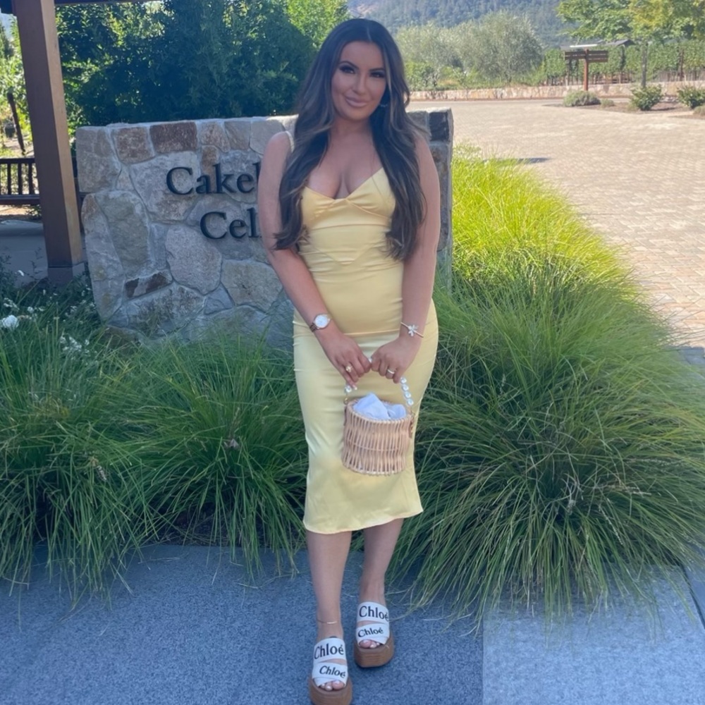 Yellow Midi Fashion Nova Dress